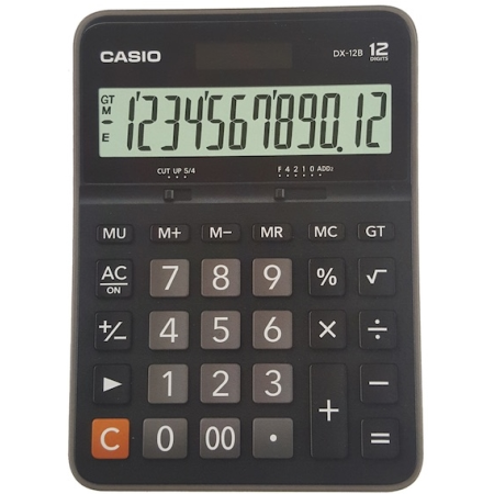 Casio DX-12B BK Masaüstü Hesap Makinesi 12 Haneli