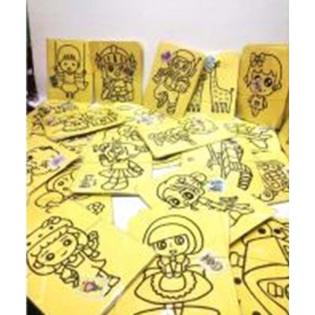 Kartela 5485 Kum Boyama 27*20cm 9 lu