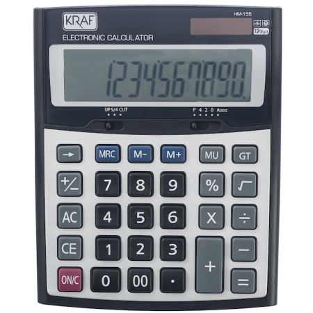 Kraf Hesap Makinesi Masaüstü 12 Hane HM-155