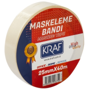 Kraf Maskeleme Bantı Kağıt Bant 25 mm 40 metre