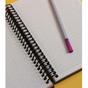 Tokaç Lazer Kesim Siyah Kapak 100 Yp. Kareli Defter 17x24