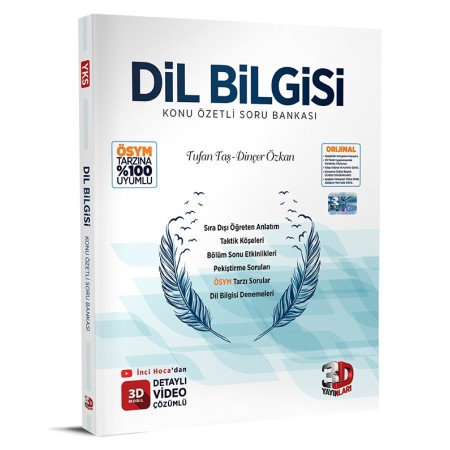 3D Yayınları Dil Bilgisi Soru Bankası