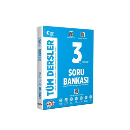 Editör Yayınları 3. Sınıf Tüm Dersler Soru Bankası 2027