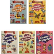 Gönül Yayıncılık Renkleri Öğreniyorum Boyama Kitabı Seti 5 Kitap