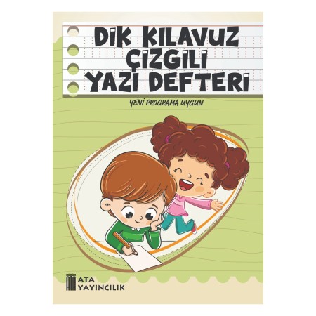 Kılavuz Çizgili Yazı Defteri Küçük Boy (Dik Temel Harflerle) Ata Yayıncılık