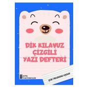 Kılavuz Çizgili Yazı Defteri Küçük Boy (Dik Temel Harflerle) Ata Yayıncılık