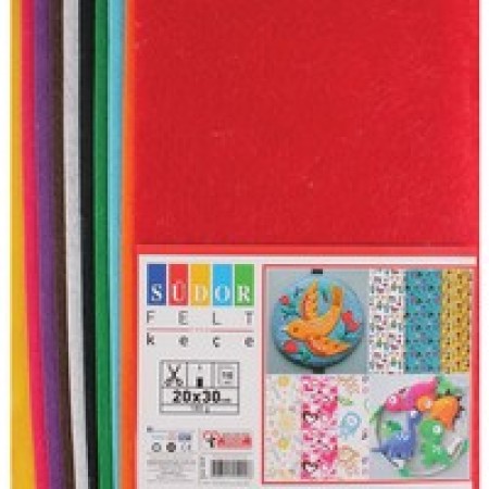 Südor Keçe 20x30 CM 10 Renk 180 GR SK37