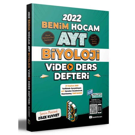 Benim Hocam Yayınları 2022 AYT Biyoloji Video Ders Defteri (Konu Anlatım)