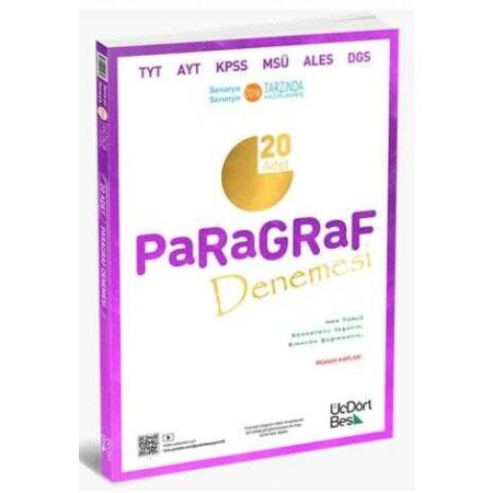 ÜçDörtBeş Yayınları  Paragraf 20 Deneme