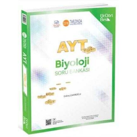 ÜçDörtBeş Yayınları  Biyoloji AYT Soru Bankası