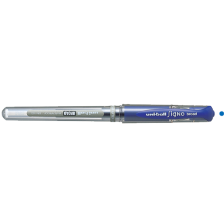 Uni-Ball Roller Kalem Signo Broad Jel Bilye Uç İmza Kalemi 1.0 MM Mavi UM-153
