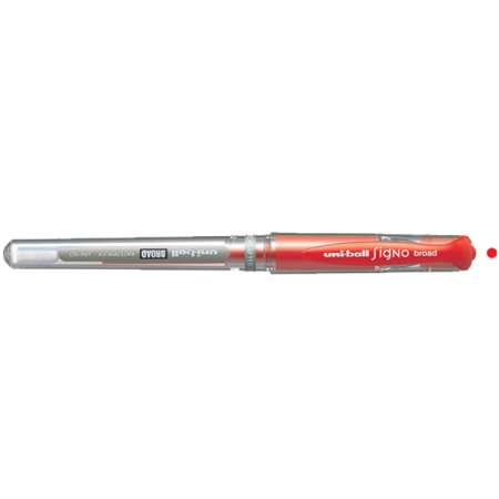 Uni-Ball Roller Kalem Signo Broad Jel Bilye Uç İmza Kalemi 1.0 MM Kırmızı UM-153