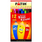 Fatih Kuru Boya Karton Kutu Tam Boy 12 Renk