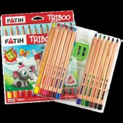 Fatih Jumbo Trıboo Kalemtraşlı Boya Kalemi 12 Li 33426