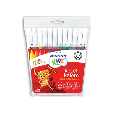 Pensan Kidz Keçeli Boya Kalemi 12 Renk