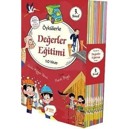 Yuva Yayınları 3. Sınıf Öykülerle Değerler Eğitimi 10 Kitap Kutulu