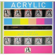 Mona Lisa Akrilik 10 Renk x 40 ML/Fırça Set ML122