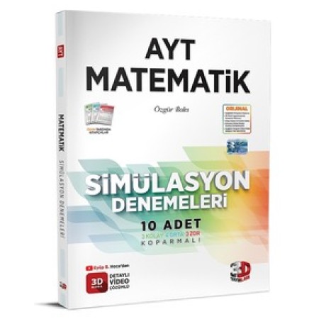 3D Yayınları  AYT Matematik Simülasyon 10 lu Denemeleri