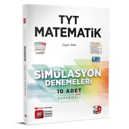 3D Yayınları TYT Matematik Simülasyon 10 Deneme