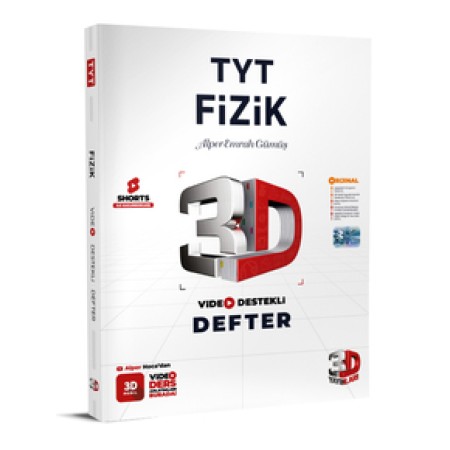 3D Yayınları  TYT Fizik Video Destekli Defter