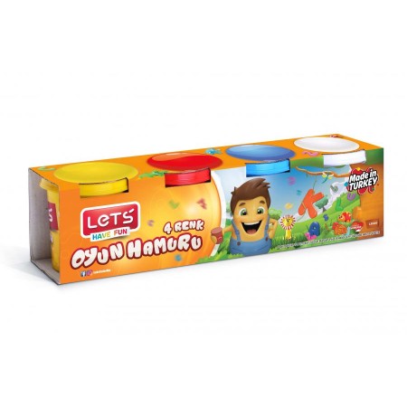Lets Oyun Hamuru 4 Renk 600 GR L8340