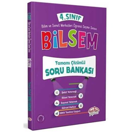 Editör Yayınevi 4. Sınıf Bilsem Soru Bankası