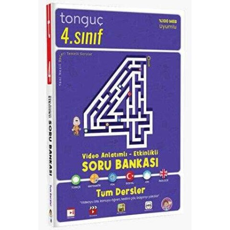 Tonguç Akademi   4. Sınıf Tüm Dersler Video Anlatımlı Etkinlikli Soru Bankası