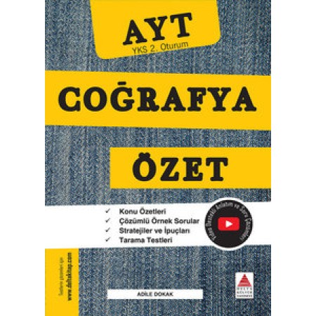 Delta Kültür Yayınevi AYT Coğrafya Özet