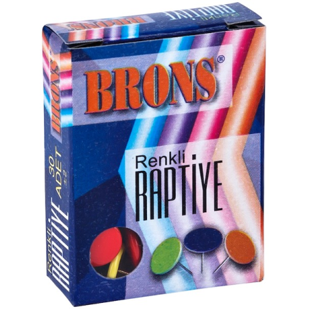 Brons Raptiye PVC Kaplı 30 LU Renkli BR-356