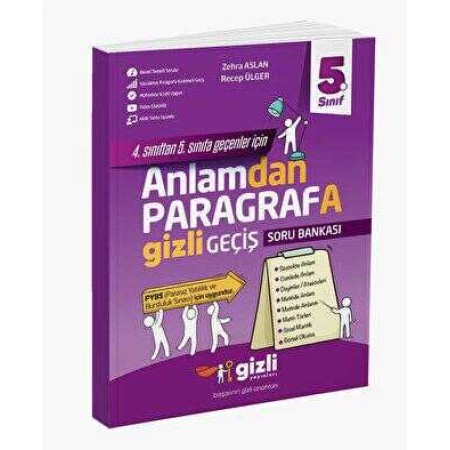 Gizli Yayıncılık 5. Sınıf Anlamdan Paragrafa Gizli Geçiş