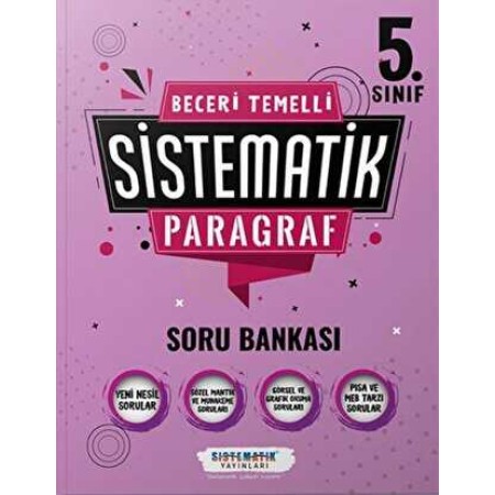Sistematik Yayınları 5. Sınıf Beceri Temelli Sistematik Paragraf Soru Bankası 