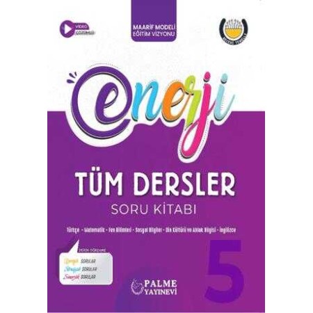 Palme Yayınları 5. Sınıf Enerji Tüm Dersler Soru Kitabı
