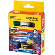 Nova Color Nc-2006 Akrilik Boya Sise 6 Adet 17 Ml