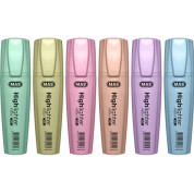 Mas Pastel Fosforlu Kalem-6 li Kartela Mas Pastel Fosforlu Kalem-6 li Kartela