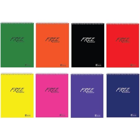 Keskin Color Bloknot Free Office Spiralli Çizgili 100 YP A4 145001-99