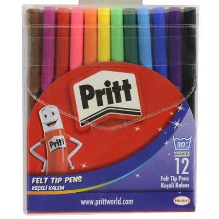 Pritt Keçeli Kalem Seti 12 Renk 