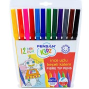 Pensan Kidz Keçeli Kalem 12 Renk İnce Uçlu 5000 Pensan Kidz Keçeli Kalem 12 Renk İnce Uçlu 5000
