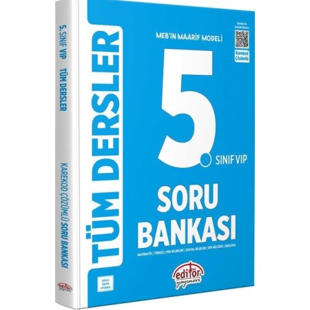 Editör Yayınevi 5. Sınıf Tüm Dersler Soru Bankası Vip Mavi 2025