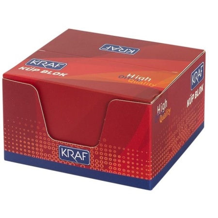 Kraf Küp Blok Beyaz 8X8cm 115G