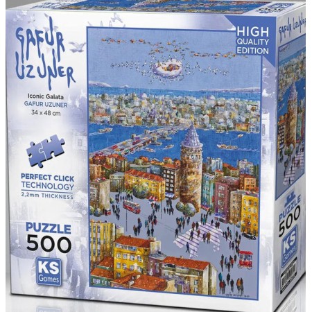 Ks Games Puzzle 500 Parça İconic Galata 20072