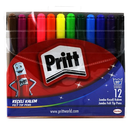 Pritt Keçeli Kalem Jumbo 12 Li 1687975