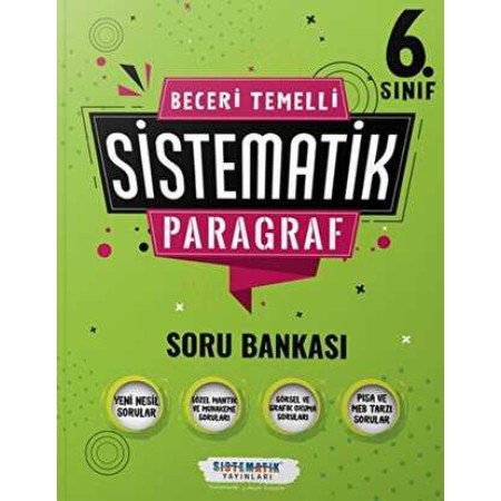Sistematik Yayınları Sistematik 6. Sınıf Paragraf Sistematik Soru Bankası