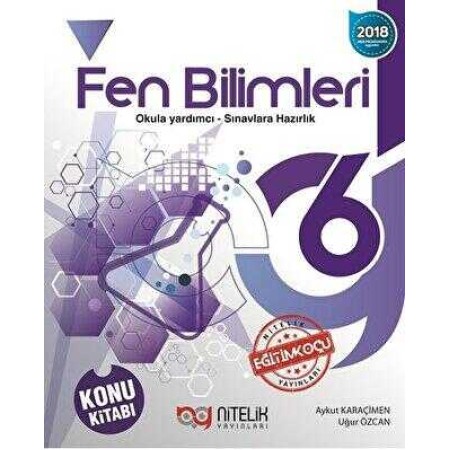 Nitelik 6. Sınıf Fen Bilimleri Konu Kitabı