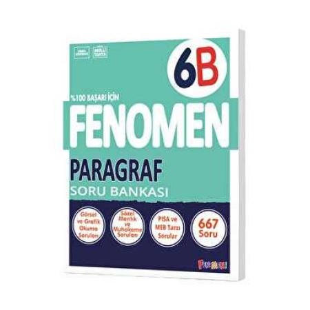Fenomen Yayınları 6. Sınıf Paragraf Fenomen Soru Bankası