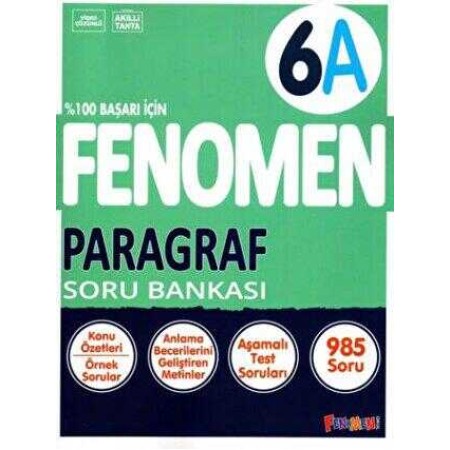 Fenomen Yayınları 6. Sınıf Paragraf A Soru Bankası