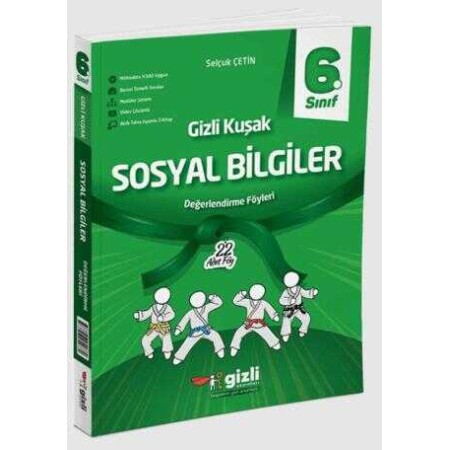Gizli Yayınları 6. Sınıf Sosyal Bilgiler Gizli Kuşak Değerlendirme Föyleri