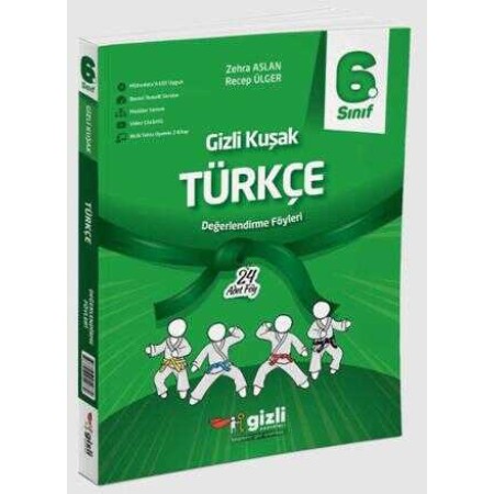 Gizli Yayınları 6. Sınıf Türkçe Gizli Kuşak Değerlendirme Föyleri