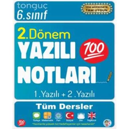 Tonguç Akademi 6. Sınıf Yazılı Notları 2. Dönem 1. ve 2. Yazılı