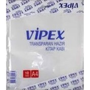 Vipex Hazır Kaplık Kitap Kabı Yapışkanlı 10 Lu Şeffaf