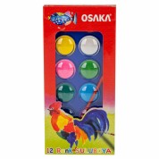Osaka 12 Renk Sulu Boya Fırça Hediyeli